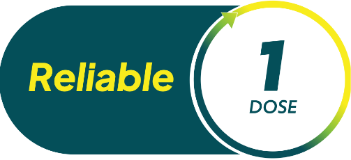 Reliable: 1 Dose