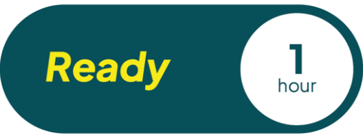 Ready: 1 hour